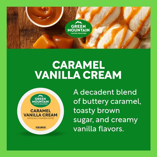 Green Mountain Coffee Roasters Caramel Vanilla Cream Keurig Single